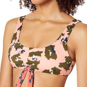 Bikini Lab Women's Cropped Tie Front Tank Bikini